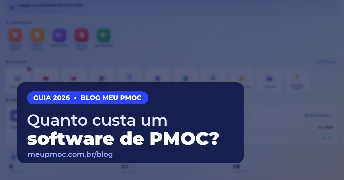 Quanto custa um software de PMOC?