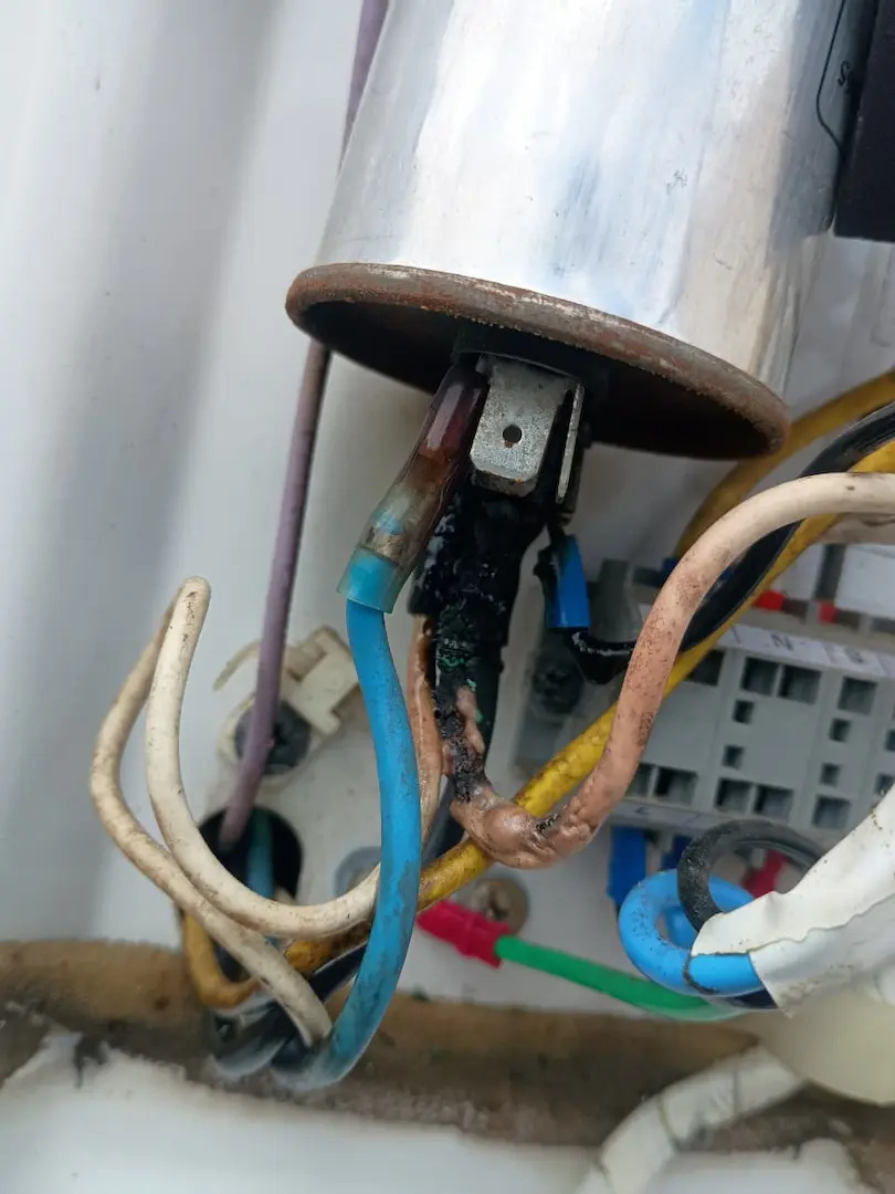 Capacitor fiação interna irregular